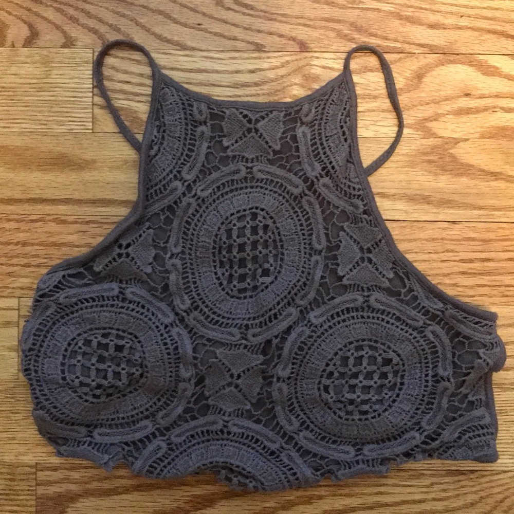 Crotchet Cropped Tank Top